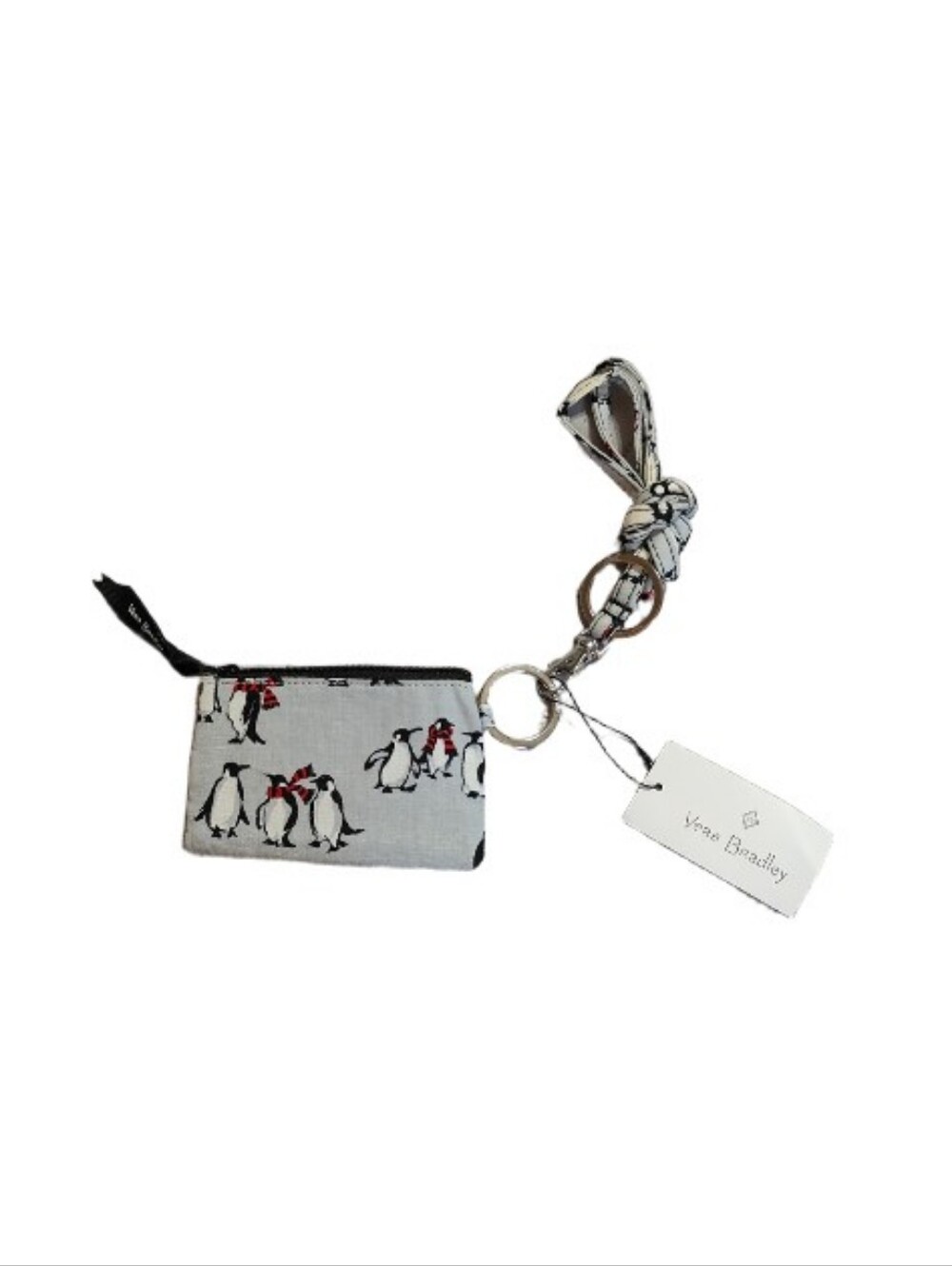 Vera Bradley Playful Penguins Zip ID Card Case NWT